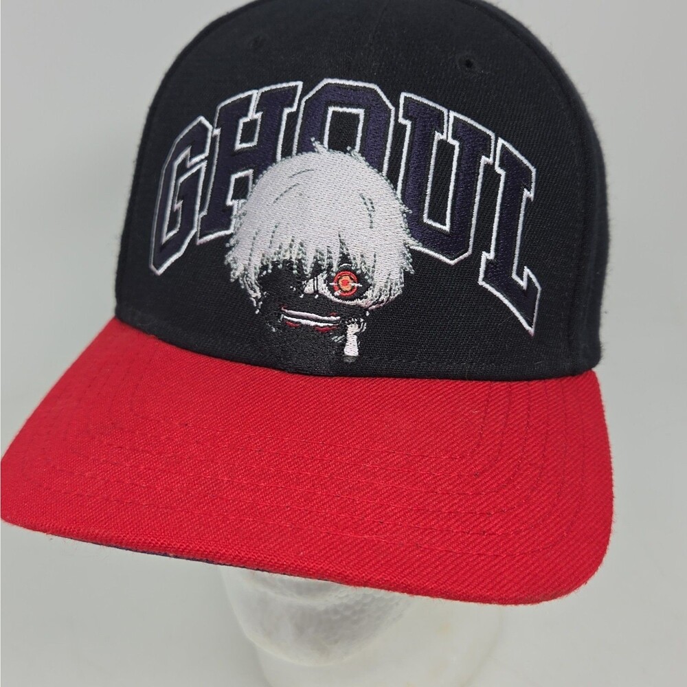 Tokyo Ghoul Hat Mens OSFM Black Ken Kaneki Snapback Cap